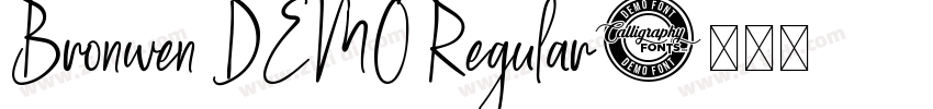 Bronwen DEMO Regular字体转换